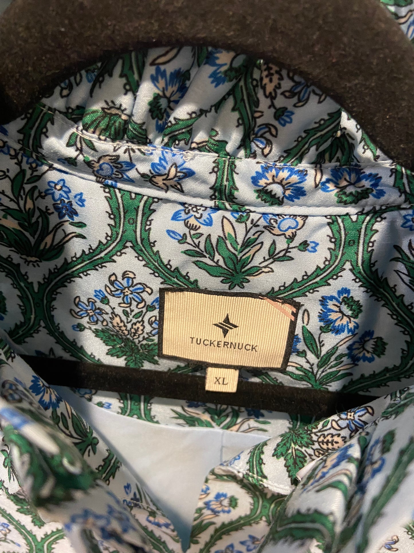 Tuckernuck Medallion Bouvier Blouse Top size XL