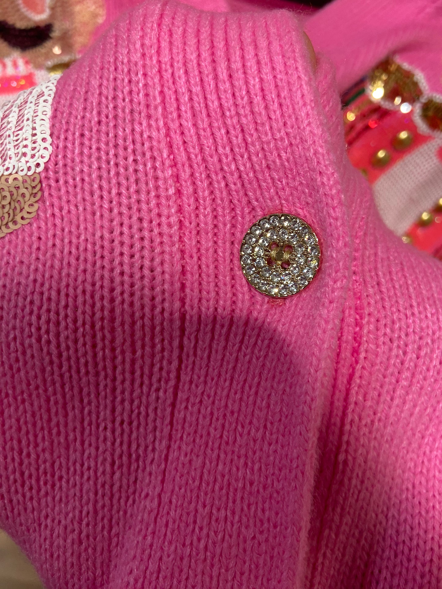 Queen of Sparkles Pink Nutcracker Cardigan size M