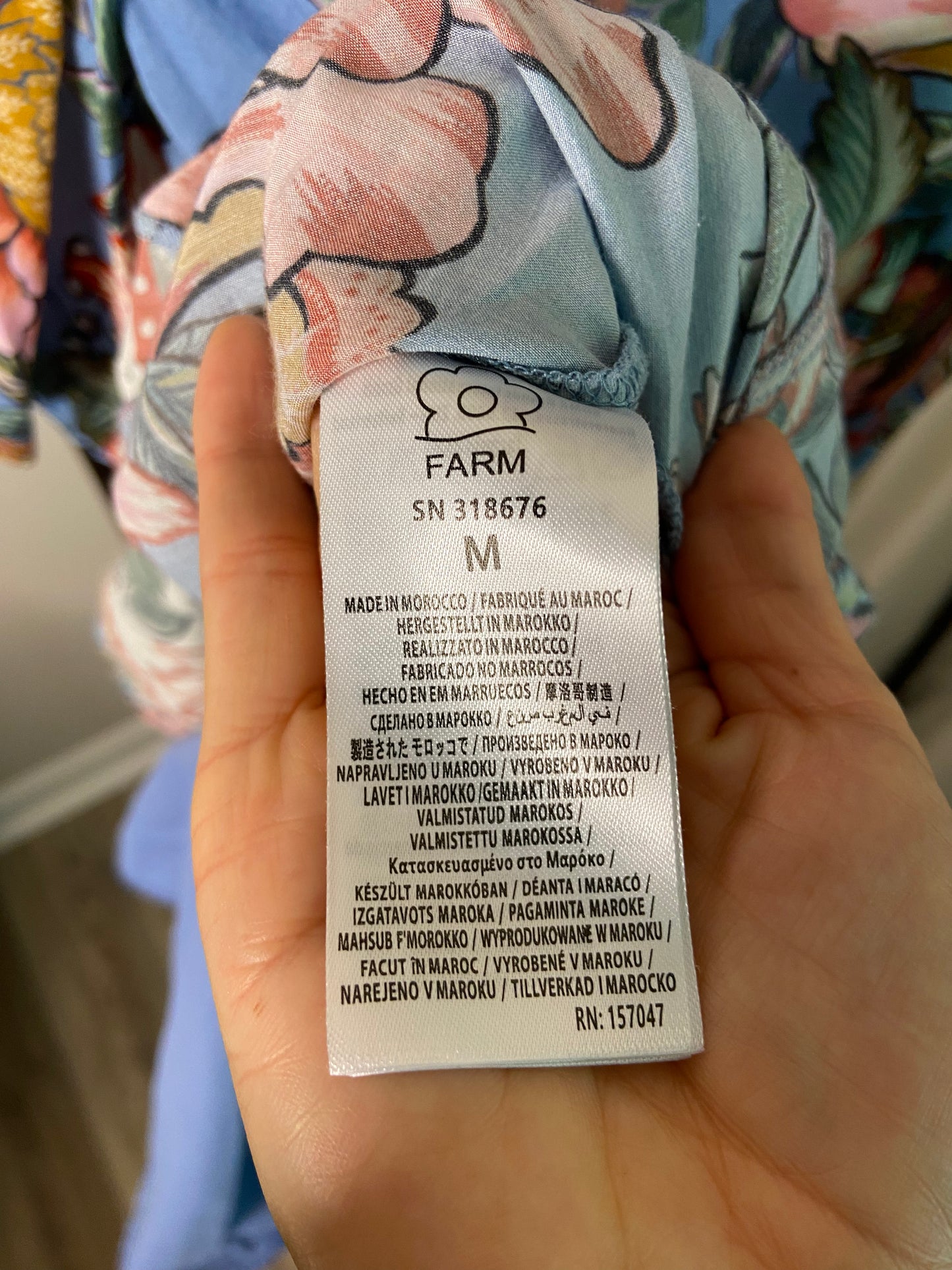 Farm Rio Wonderful Bouquet Mini Dress size M