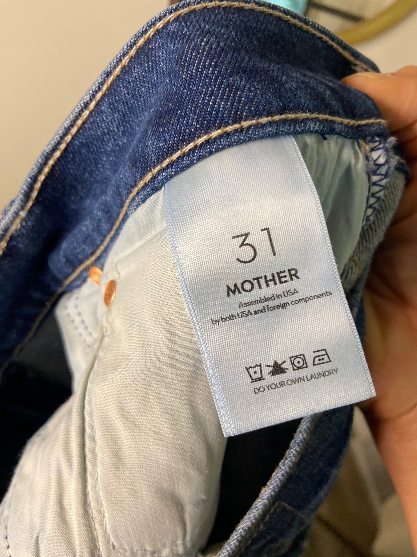 Mother The Ditcher Zip Hover Jeans size 31