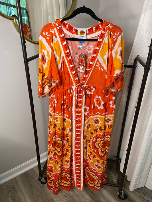 Farm Rio Maxi Cover Up Dress size M