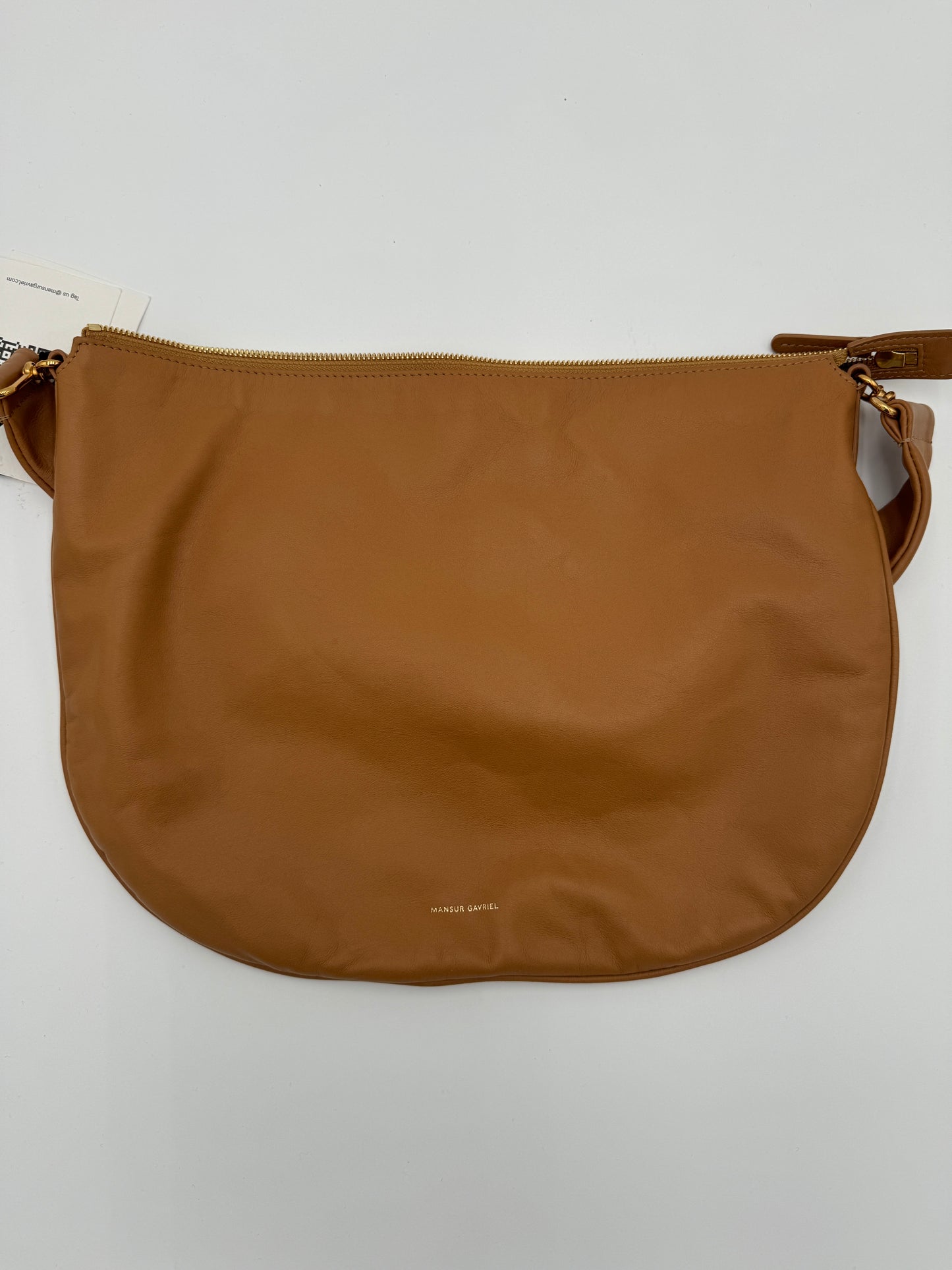 Mansur Gavriel Swing Leather Shoulder Bag Caramel