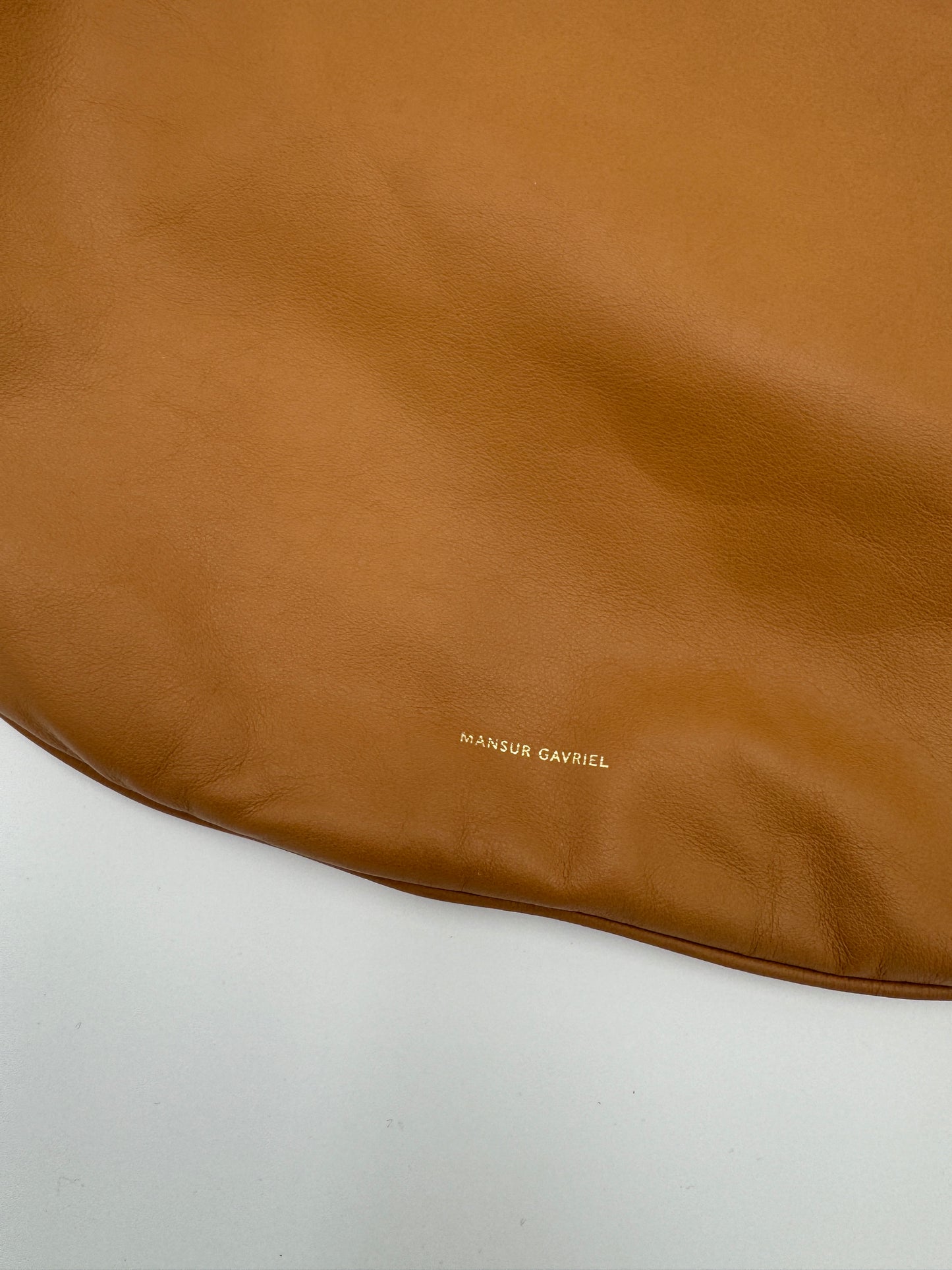 Mansur Gavriel Swing Leather Shoulder Bag Caramel