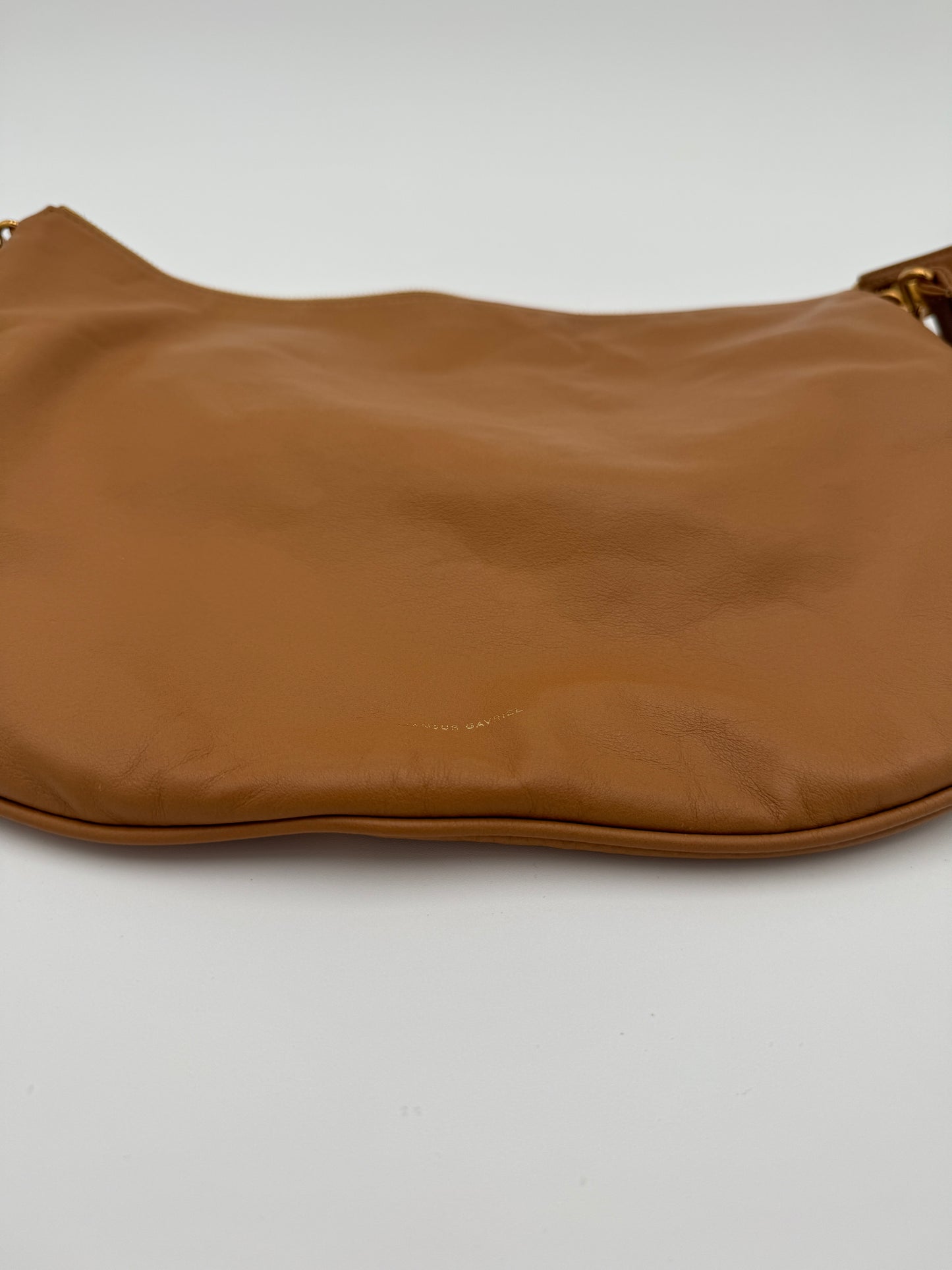 Mansur Gavriel Swing Leather Shoulder Bag Caramel