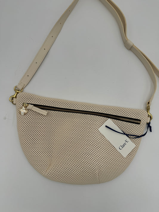 Clare V. Grande Fanny Cream Perforated