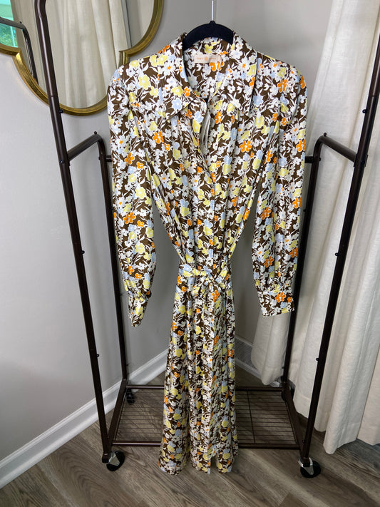 Tory Burch Artist Silk Midi Dress size 6