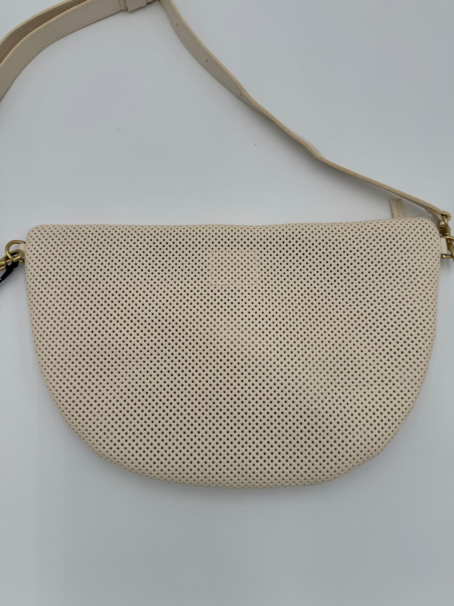Clare V. Grande Fanny Cream Perforated