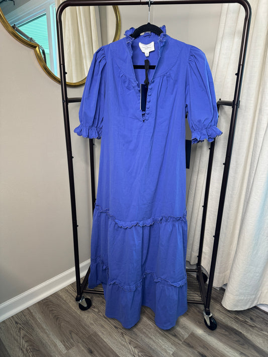 Pomander Place Azure Blue Selena Maxi Dress size M
