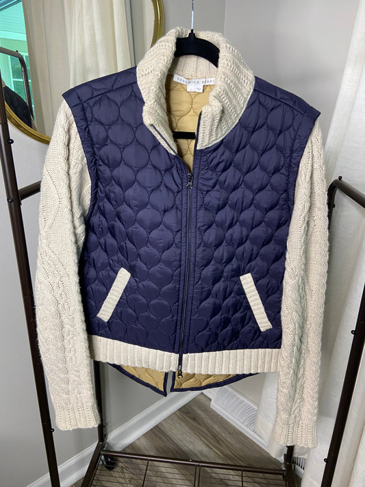 Veronica Beard Patra Mixed Media Jacket size L
