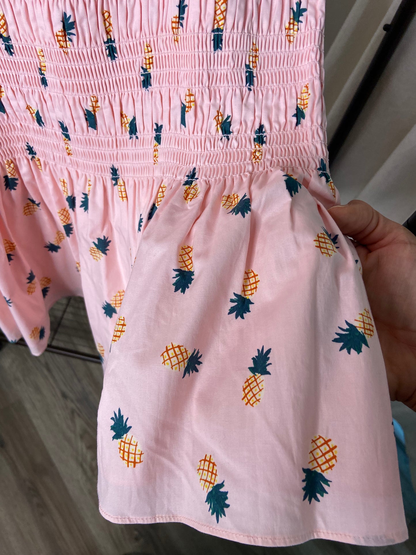 Kate Spade Pink Salt Pineapple Smock Shirt size L