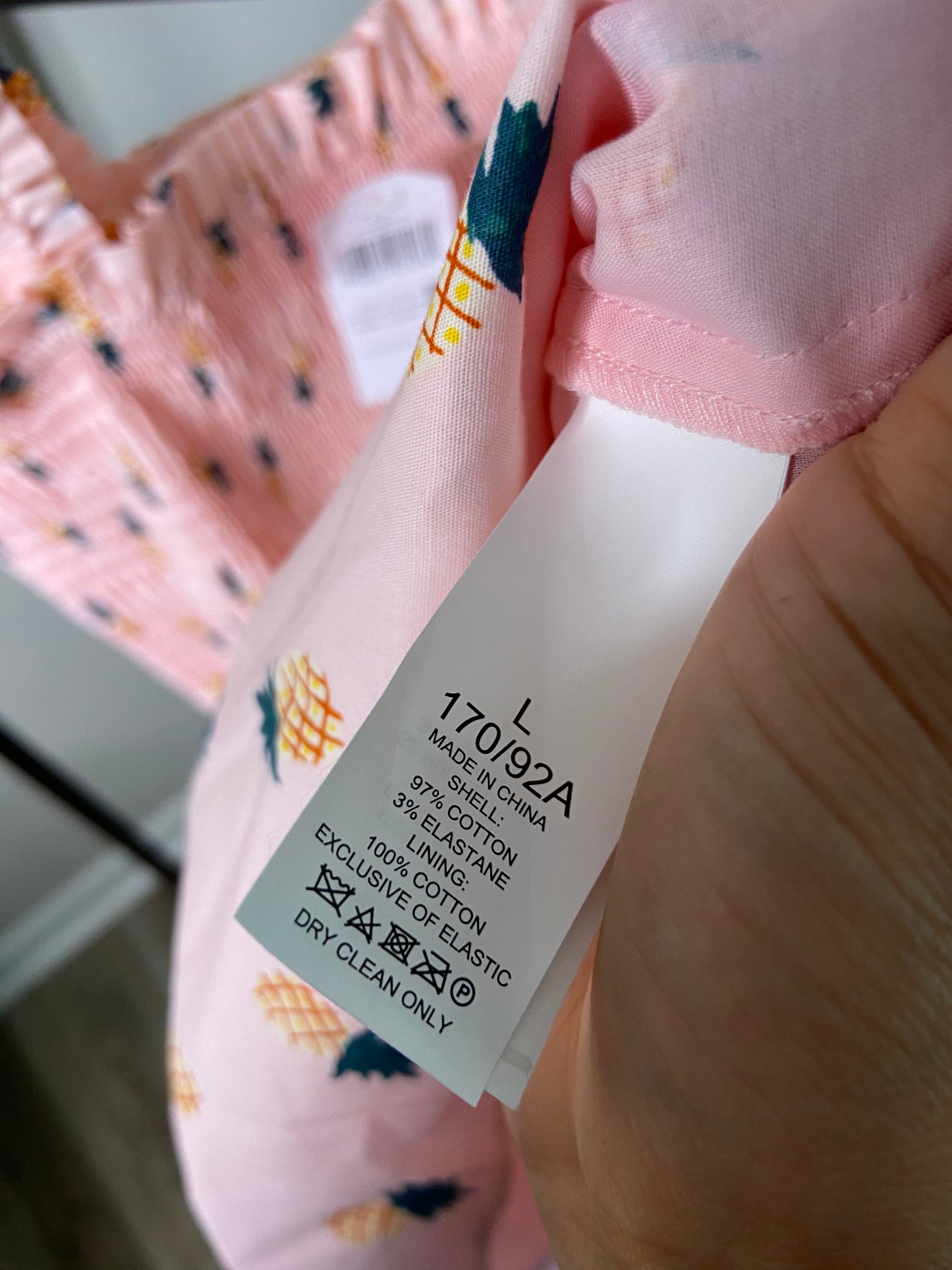 Kate Spade Pink Salt Pineapple Smock Shirt size L