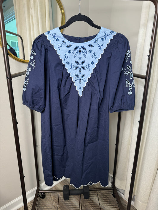 Pomander Place Navy Georgie Mini Dress size XS