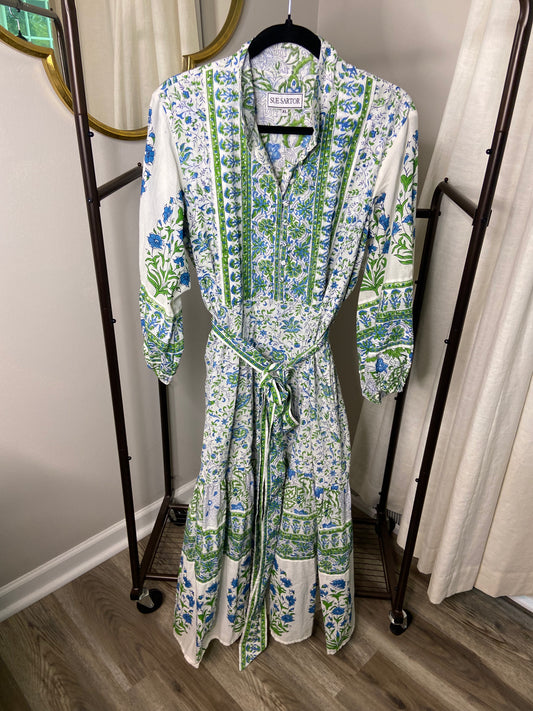 Sue Sartor Flounce Maxi Dress size XL