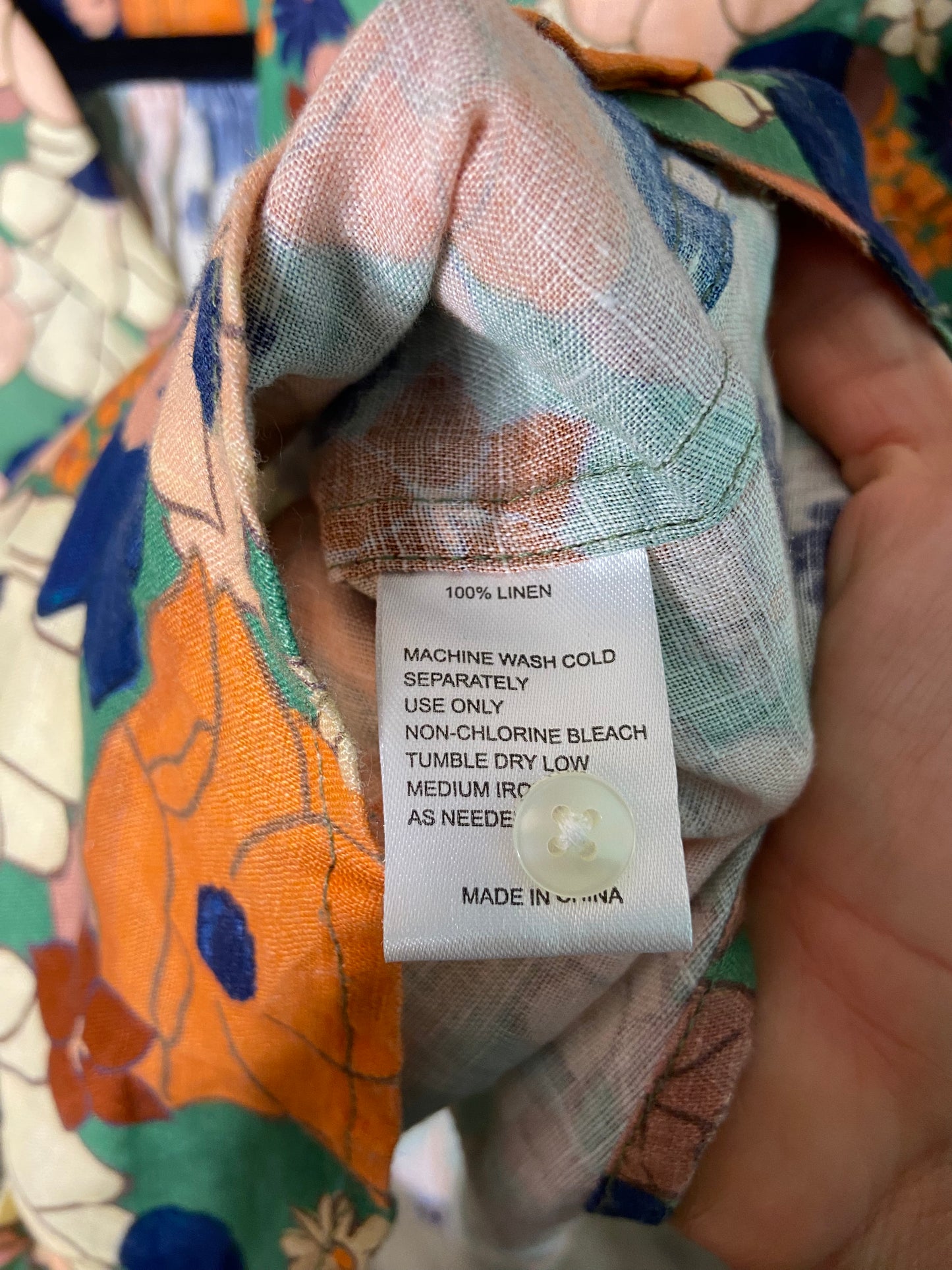 Trovata Margot Shirt and Flora Shorts Linen Set size XS/S