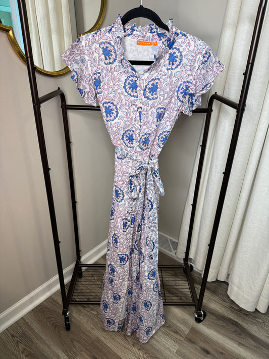 Oliphant Ruffleneck Maxi Dress size S