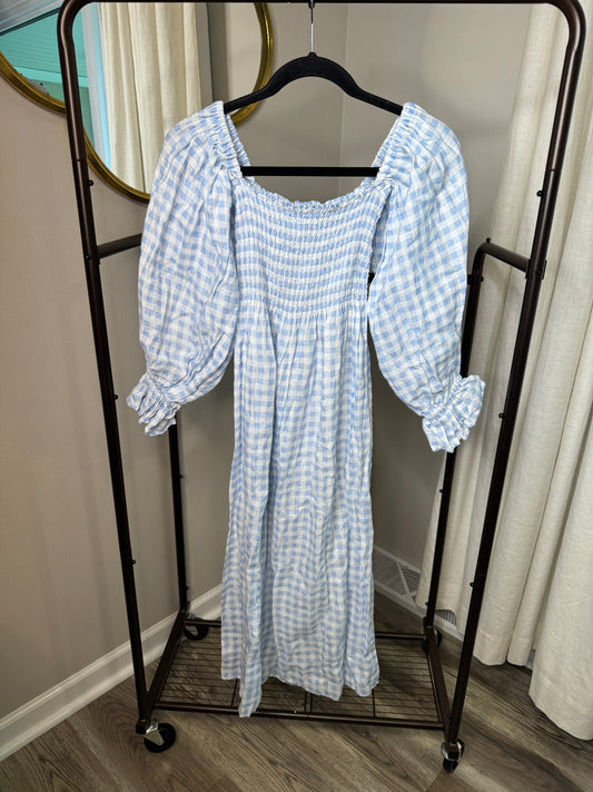SLEEPER Atlanta Gingham Midi Dress size XS