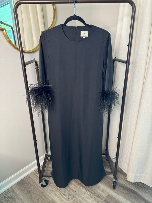 Tuckernuck Feather Jamie Dress Black size L