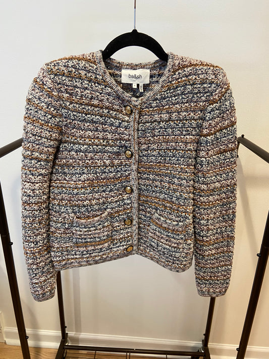 Ba&sh Guspa Short Knit Cardigan size S