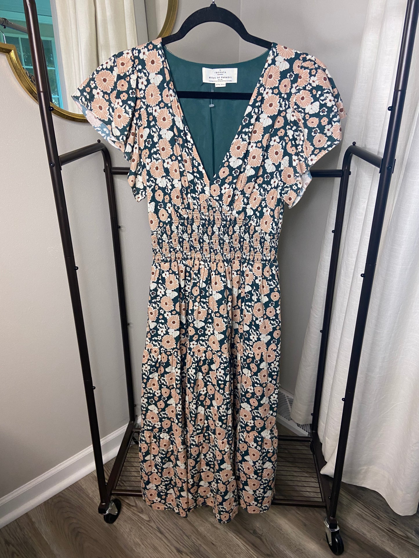 Trovata by Birds of Paradis Kendall Midi Dress size XS