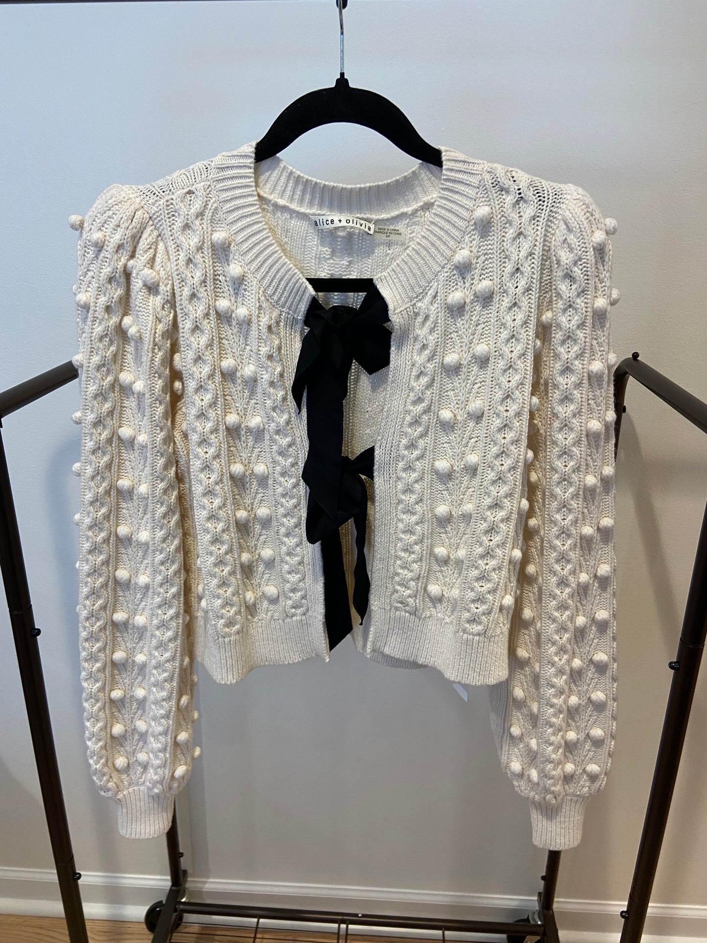 Alice and Olivia Kitty Bows Cardigan size S