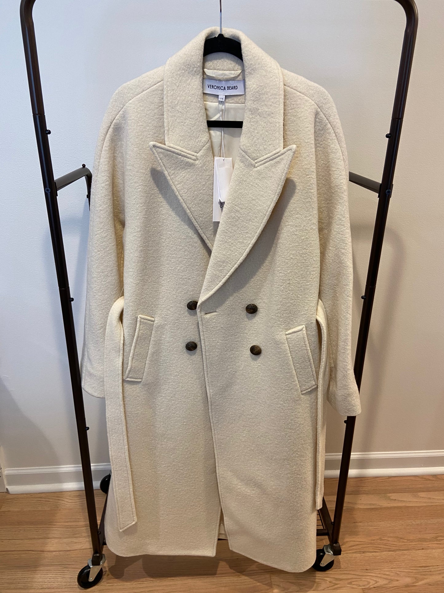 Veronica Beard Della Dickey Long Coat size L