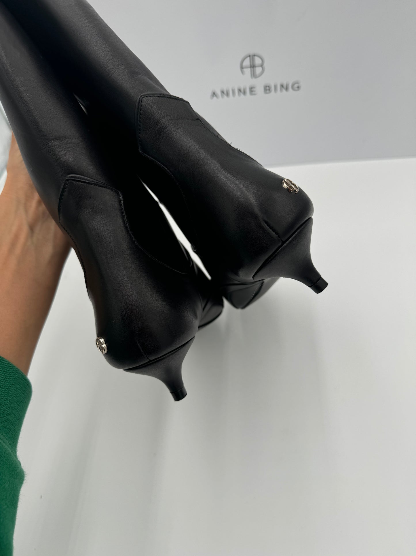 Anine Bing Tall Rae Leather Boots size 37