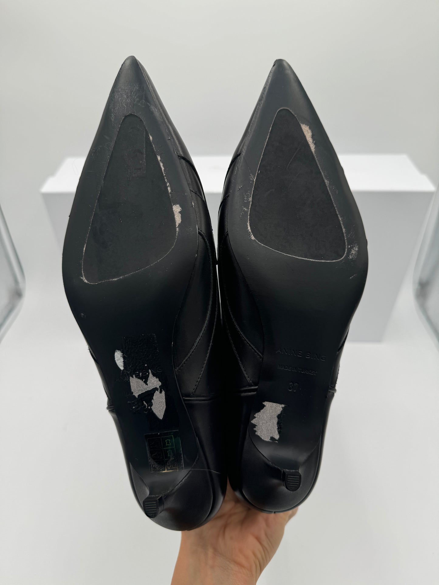 Anine Bing Tall Rae Leather Boots size 37