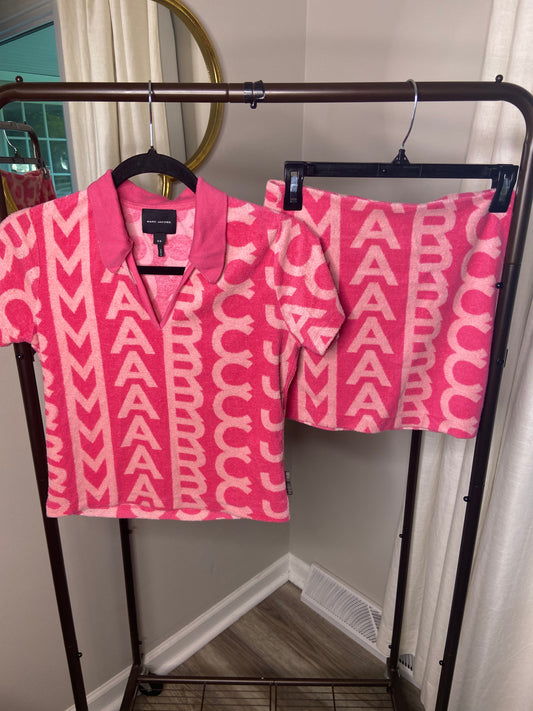Marc Jacobs Monogram Terry Skirt Set size XS