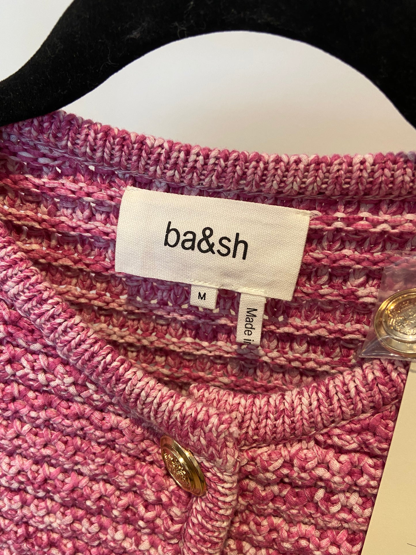 Ba&sh Guspa Knit Cardigan size M
