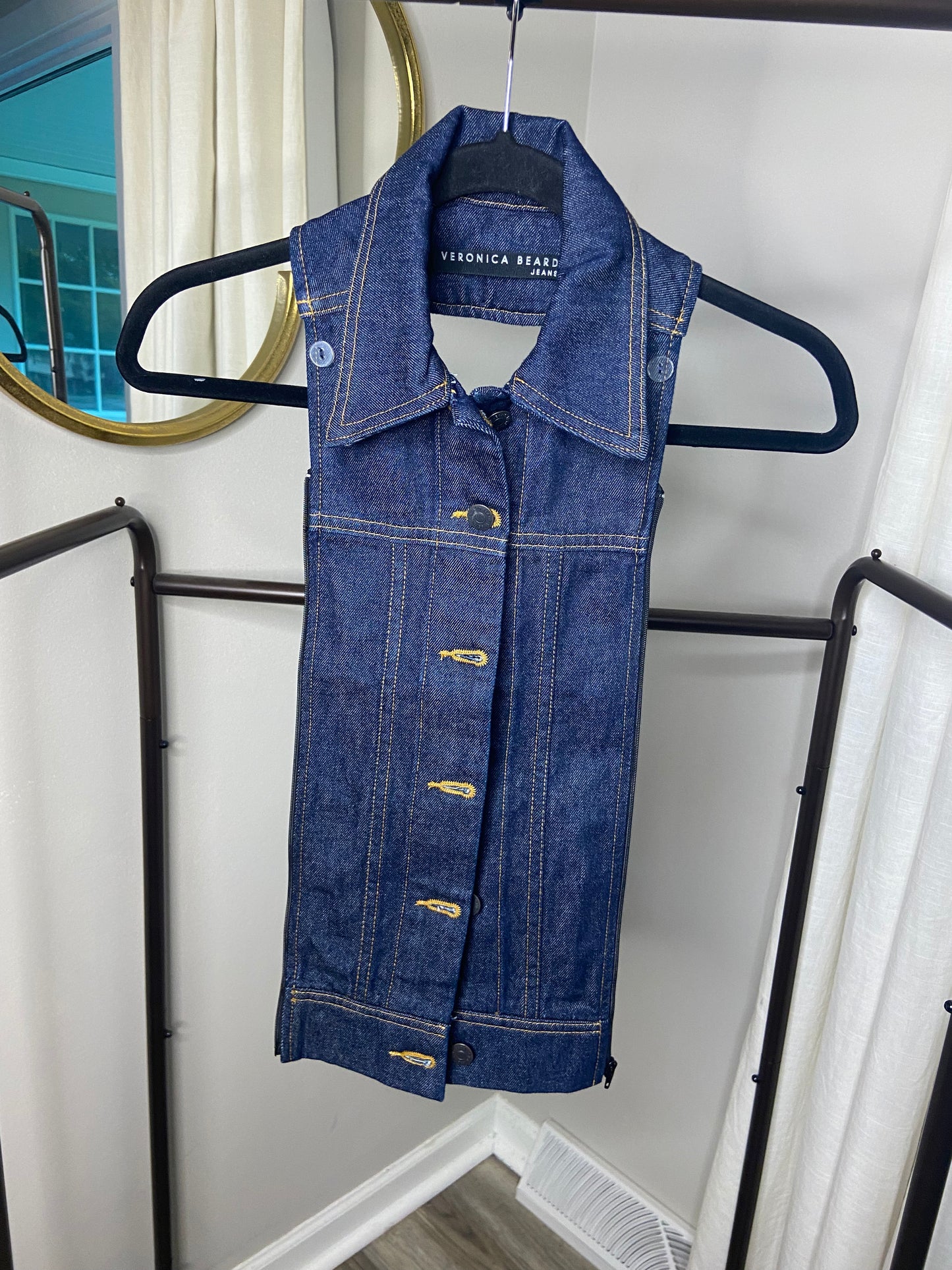 Veronica Beard Slate Denim Dickey size 00-14