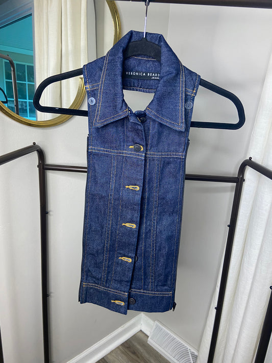 Veronica Beard Slate Denim Dickey size 00-14