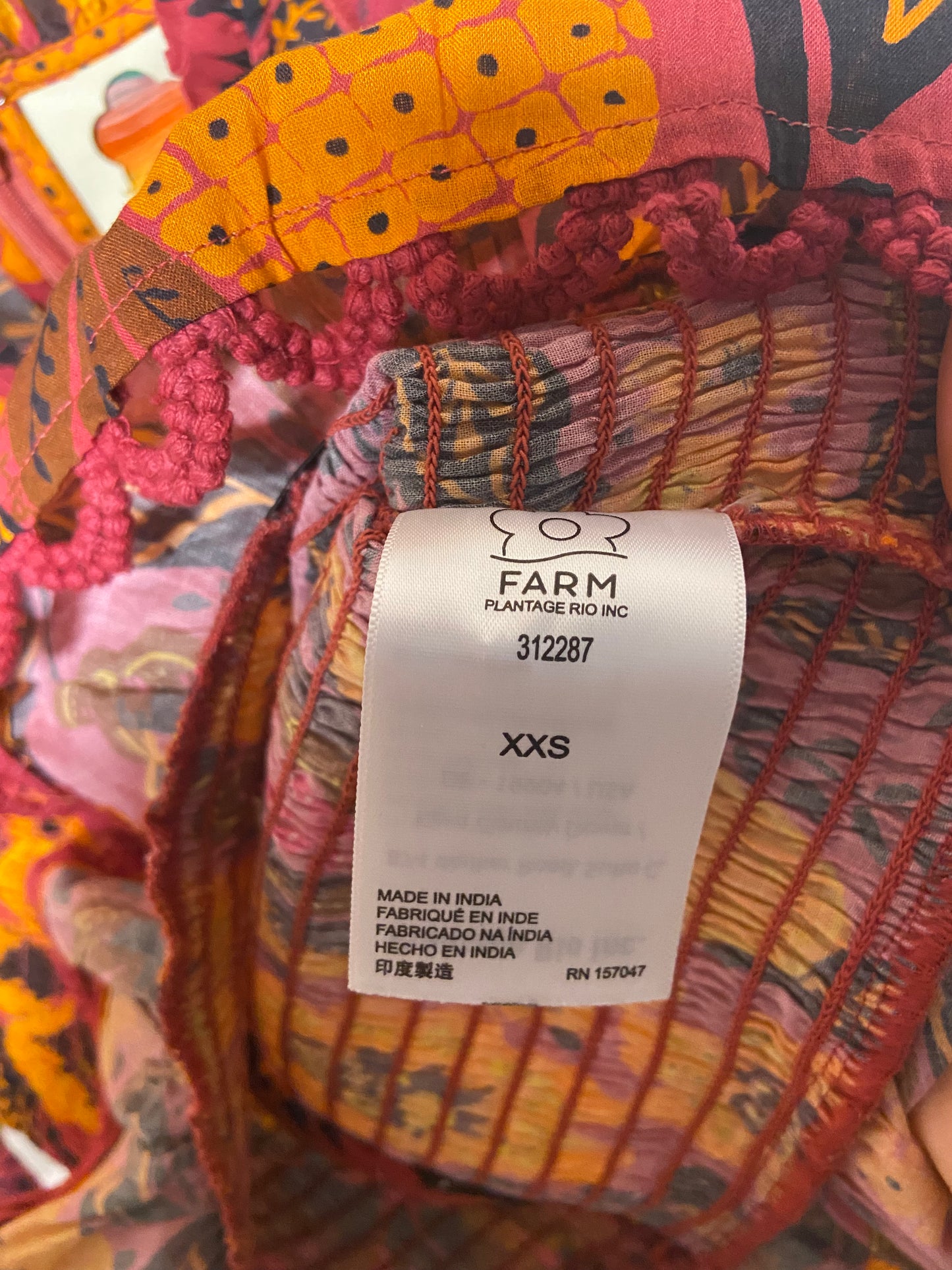 Farm Rio Garden Bloom Blouse size XXS