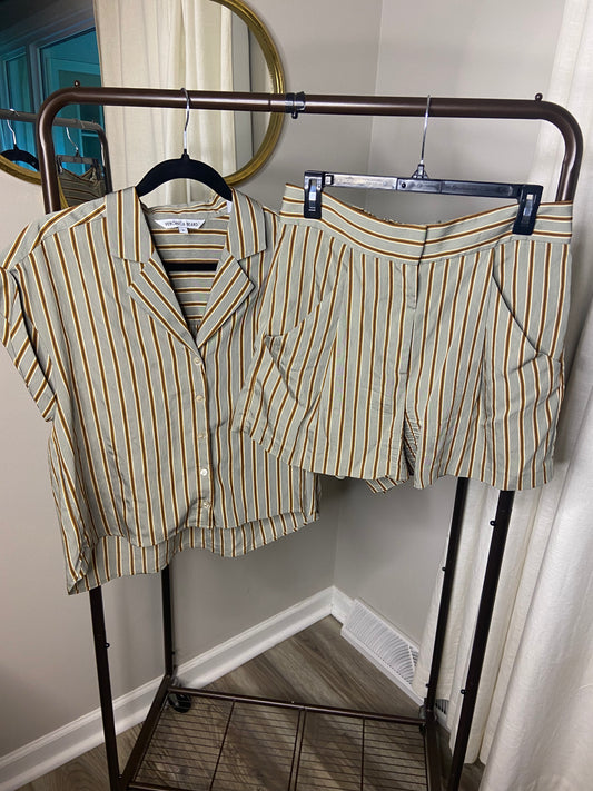 Veronica Beard Kasa Top and Elden Shorts Set M/10