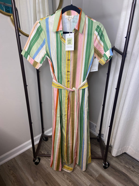 Parterre Banks Dress in Dolce Stripe size 0 (fits 2-4)