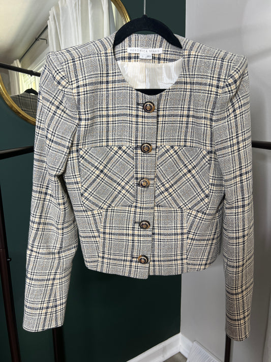 Veronica Beard Vohra Plaid Jacket size 2