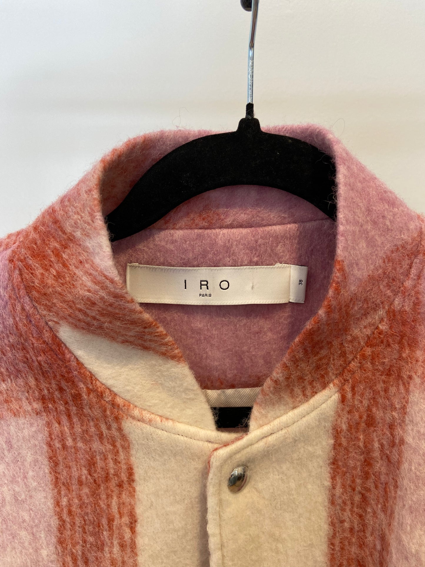 Iro Lahiana Jacket Mixed Light Pink Bomber size 6