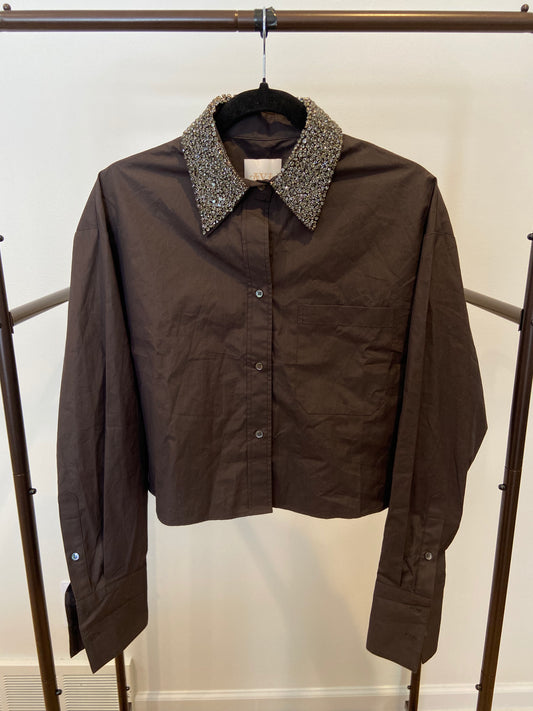 TWP Fudge Little Big Joe with Crystal Collar Shirt size XS/S