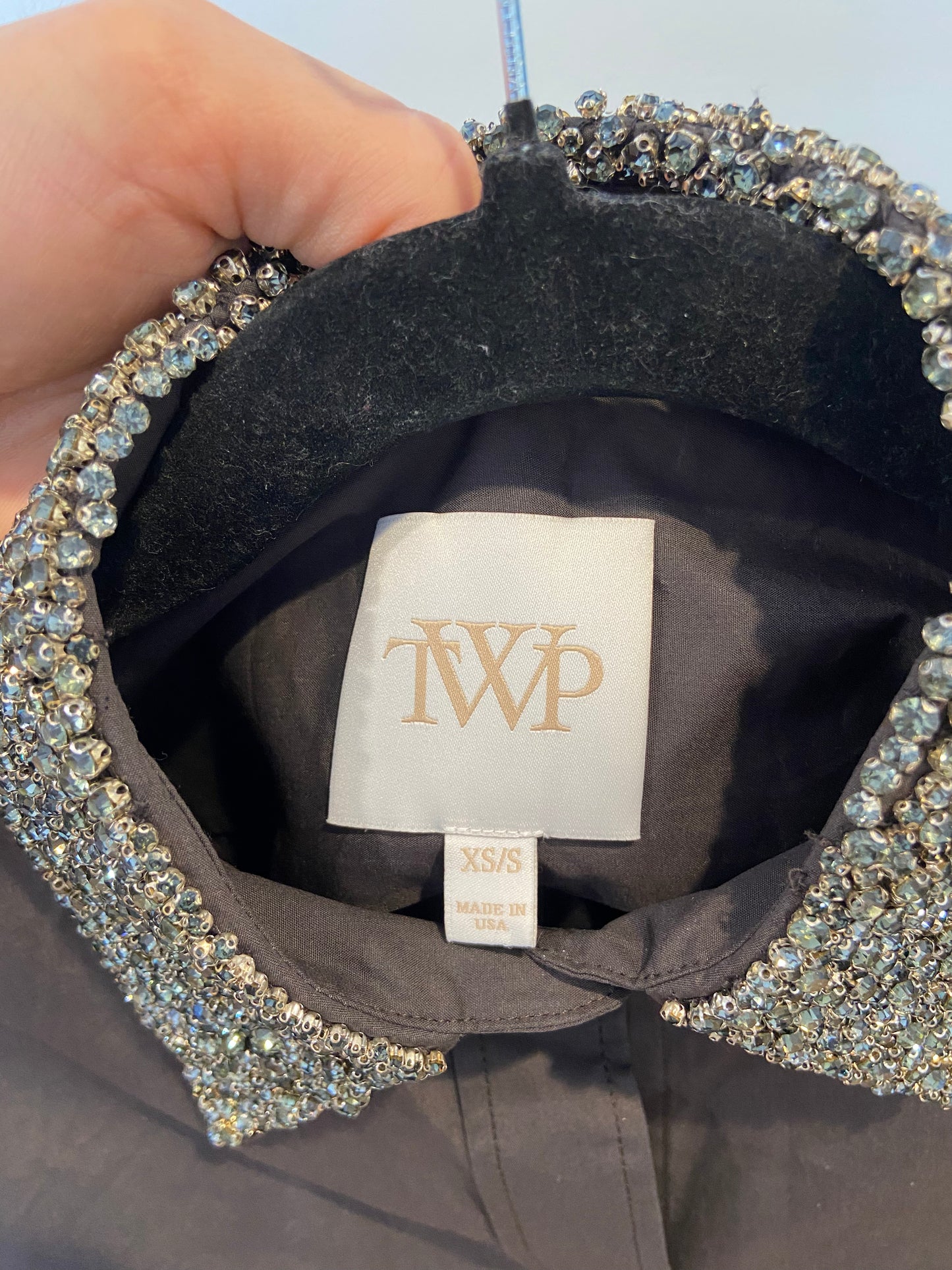TWP Fudge Little Big Joe with Crystal Collar Shirt size XS/S