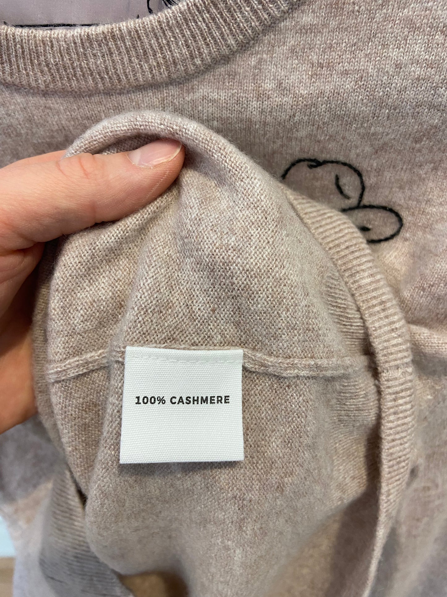 Lingua Franca Cashmere Crewneck Sweater size S