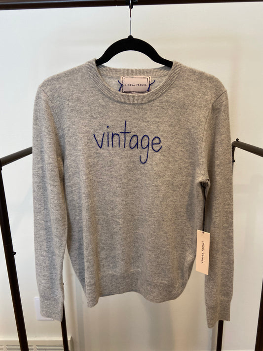 Lingua Franca Cashmere Crewneck Sweater size S
