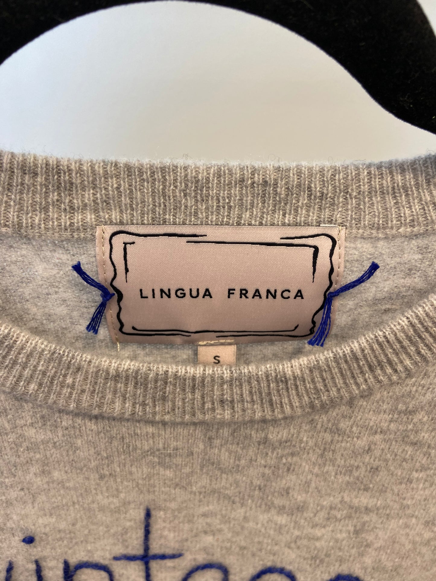Lingua Franca Cashmere Crewneck Sweater size S