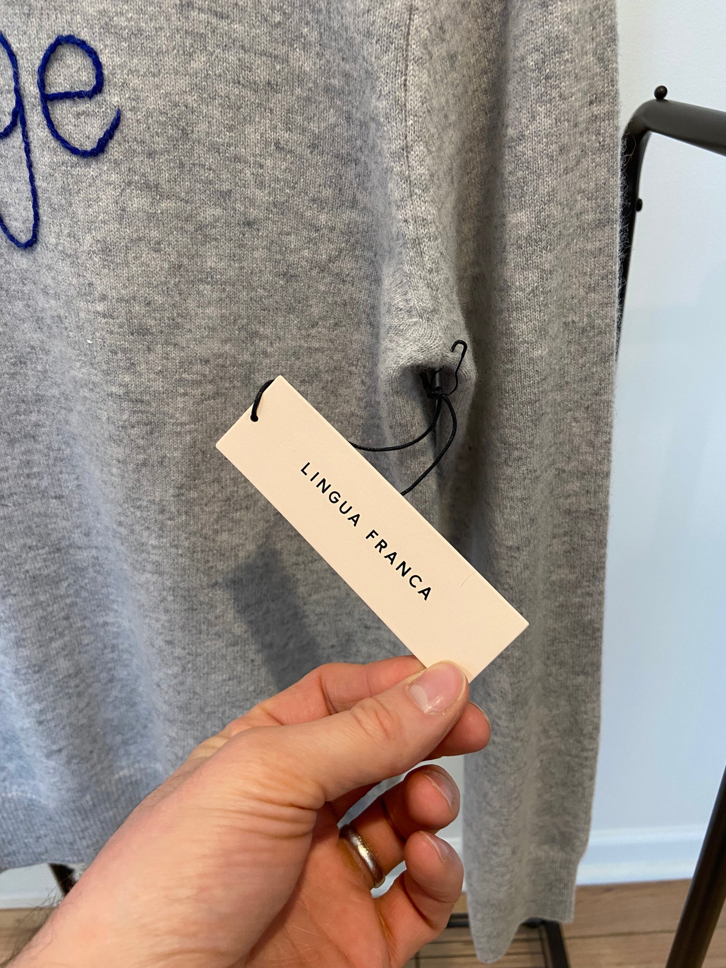 Lingua Franca Cashmere Crewneck Sweater size S