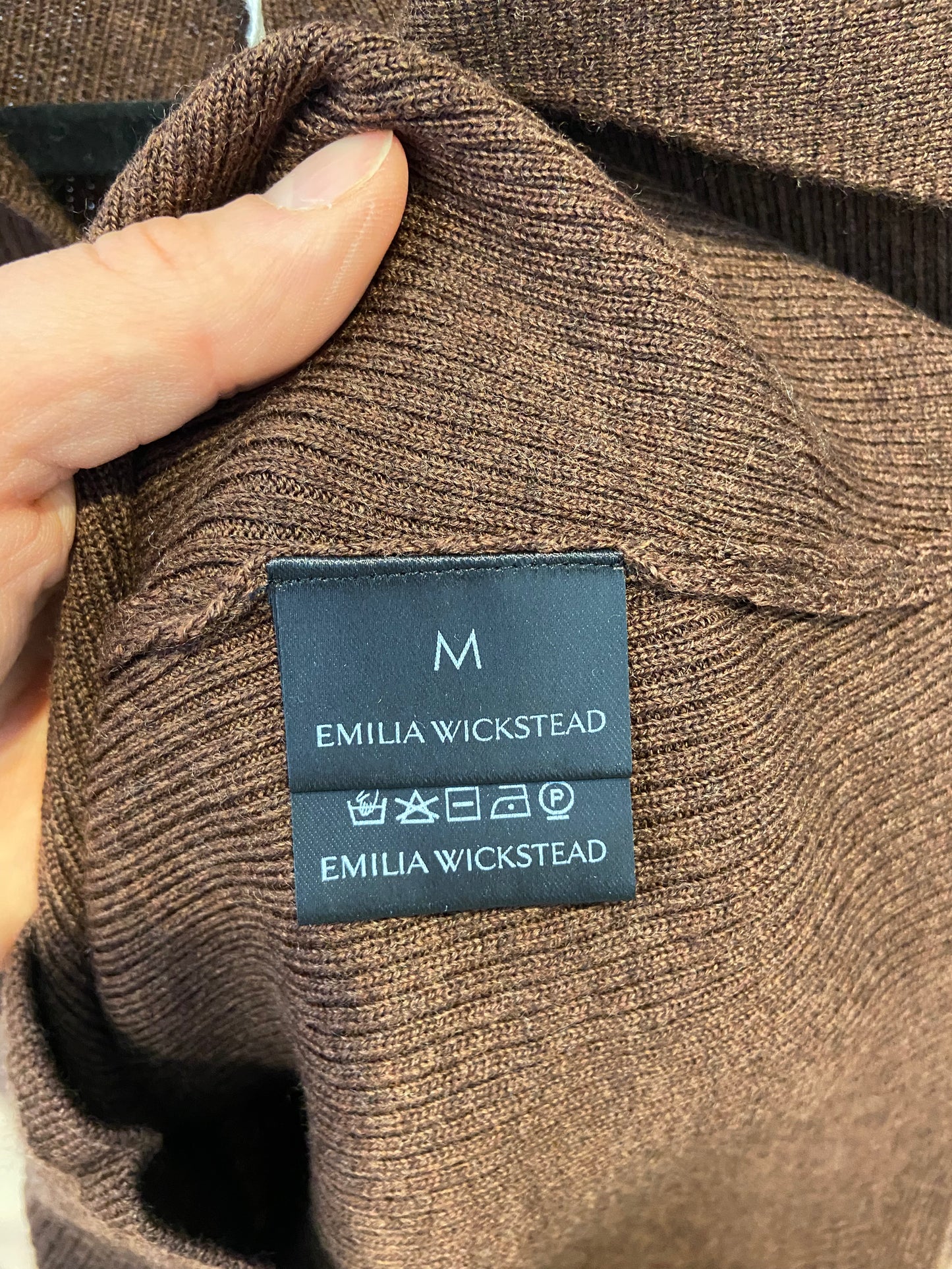 Emilia Wickstead Ambrose Polo Collar Wool Sweater size M
