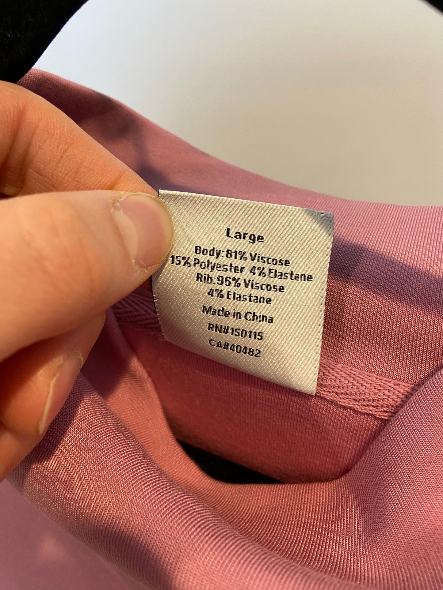 Varley Betsy Sweat in Foxglove Pink size L