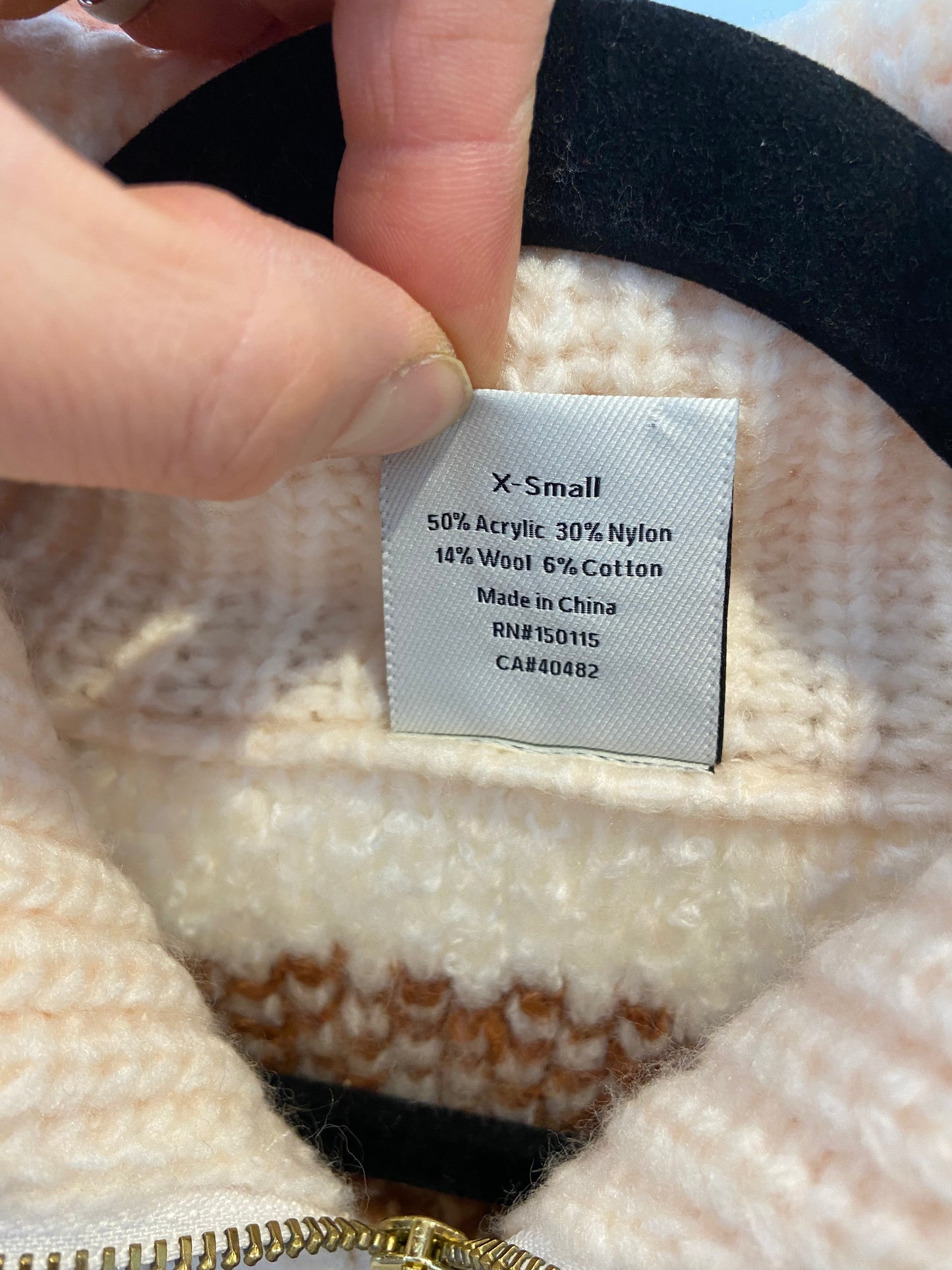 Varley Brooke Fairisle Knit Jacket - Whitecap Mountain Fairisle size XS