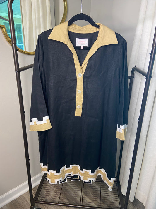 Tuckernuck X Atlantic Pacific Collier Linen Shirt Dress size XL
