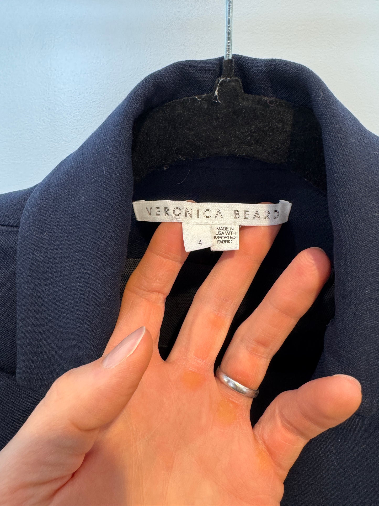 Veronica Beard Miller Navy Blue Dickey Blazer size 4