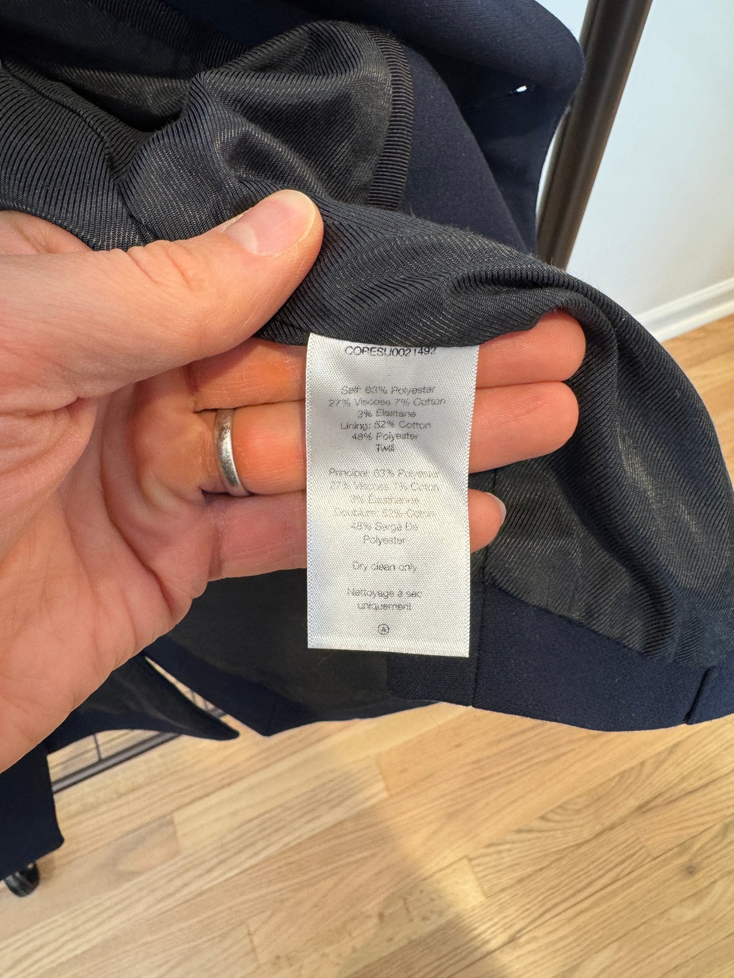 Veronica Beard Miller Navy Blue Dickey Blazer size 4
