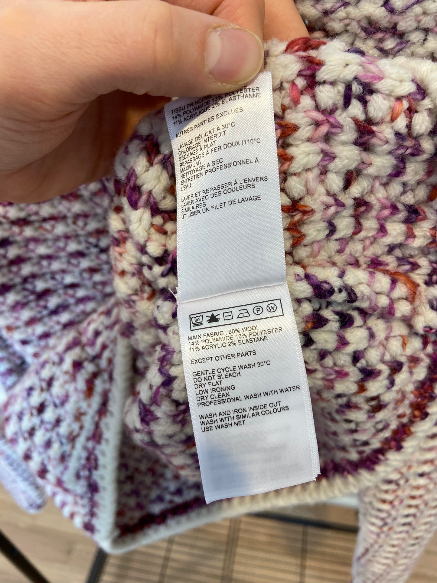 Ba&sh Short Knit Cardigan in Beloni Ecru size S