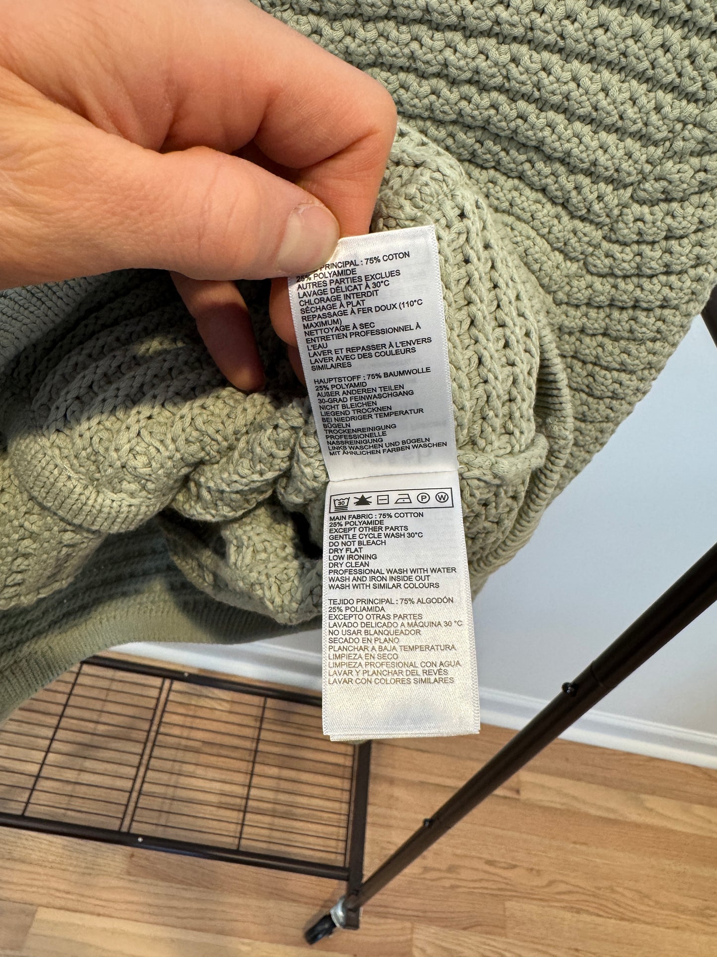 Ba&sh Gaspard Cardigan Jacket in Sage size XL
